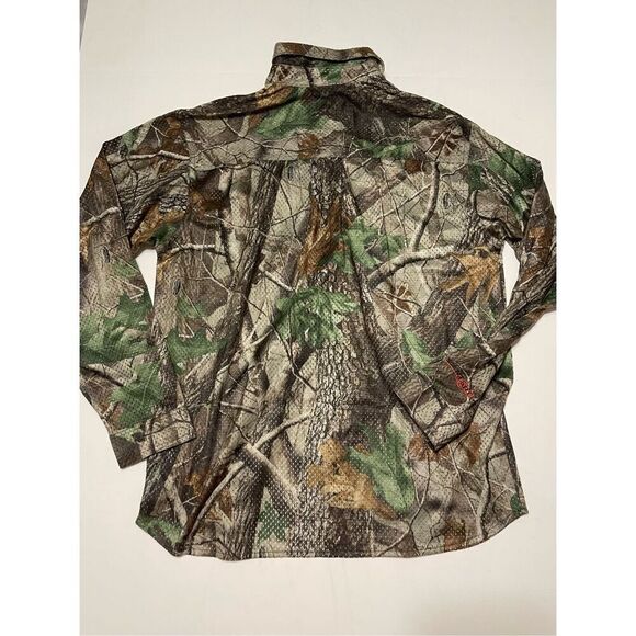 Gander‎ Mountain Guide Series Scent Core Button Shirt M Camo Vented Mesh NWT - Picture 8 of 8